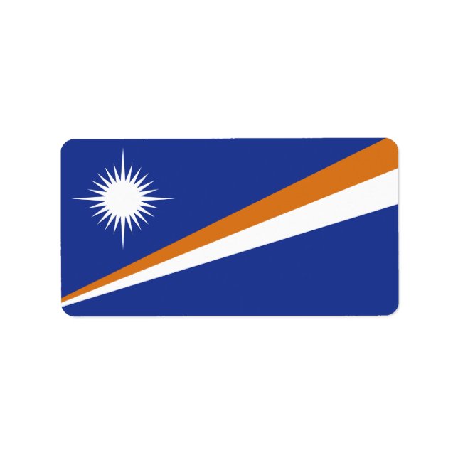 Marshall Islands flag Label (Front)