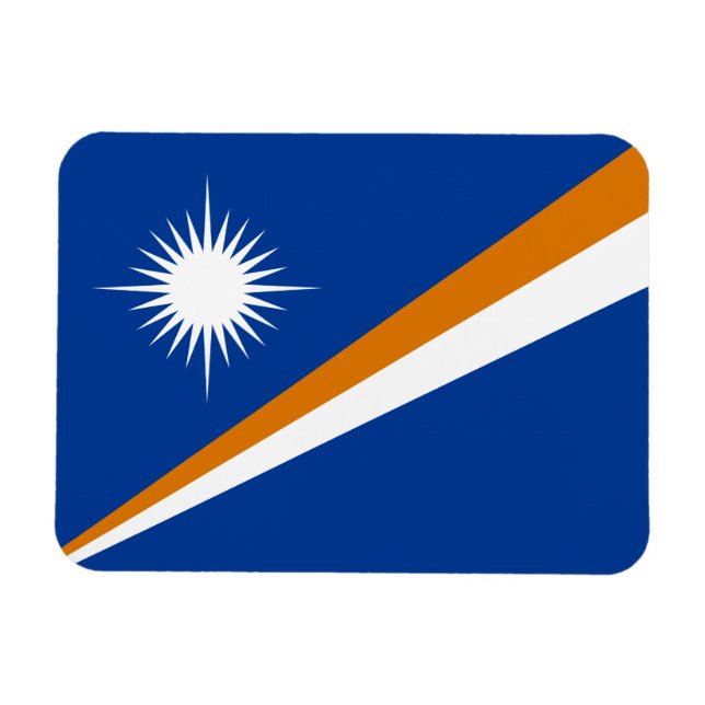 Marshall Islands Flag Magnet (Horizontal)