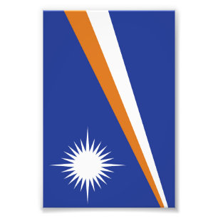 Marshall Islands flag Photo Print