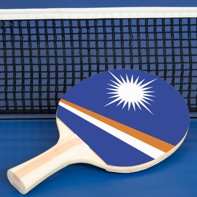 Marshall Islands flag Ping Pong Paddle (Insitu)