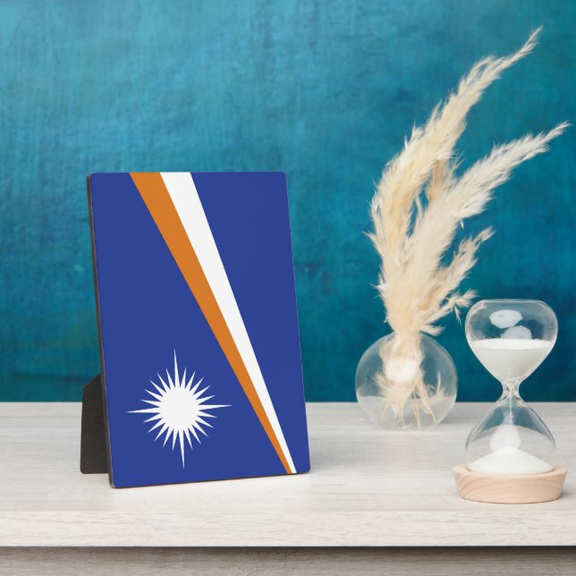 Marshall Islands flag Plaque (Side)