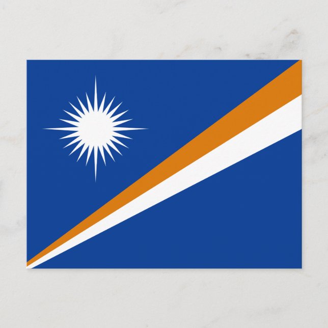 Marshall Islands Flag Postcard (Front)