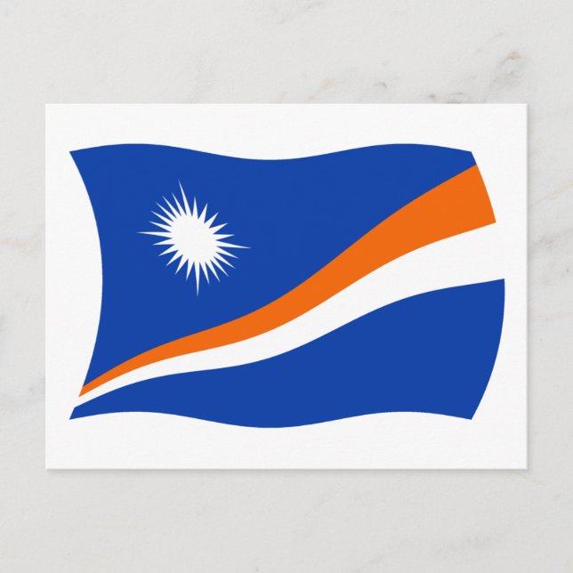 Marshall Islands Flag Postcard (Front)