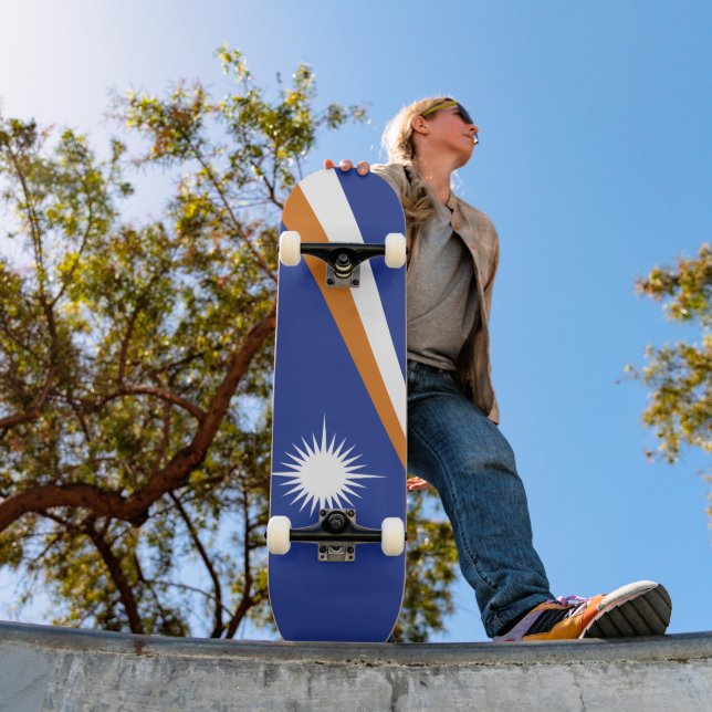 Marshall Islands flag Skateboard (Outdoor 1)