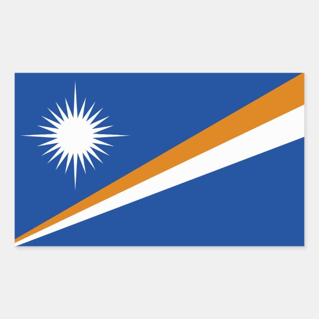 Marshall Islands Flag Sticker (Front)