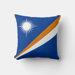 Marshall Islands Flag Throw Pillow