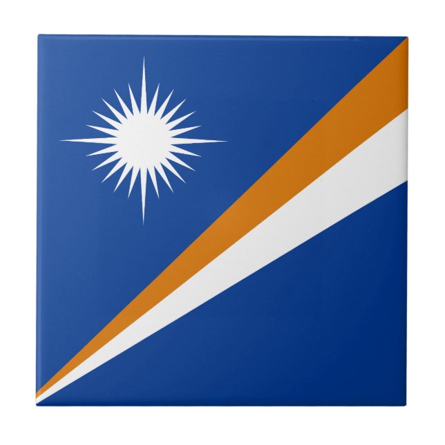 Marshall Islands Flag Tile (Front)