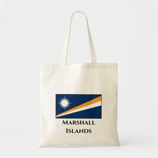 Marshall Islands Flag Tote Bag (Front)