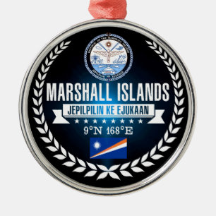 Marshall Islands Metal Ornament