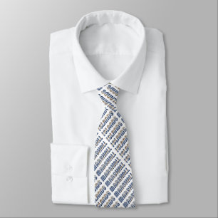 Marshall Islands Typography Flag Colours Tie