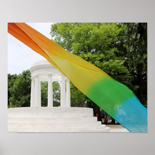 Marshall Michigan Pride Rainbow  Poster (Front)