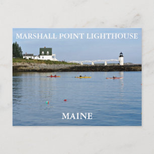 Marshall Point Light, Port Clyde Maine Postcard