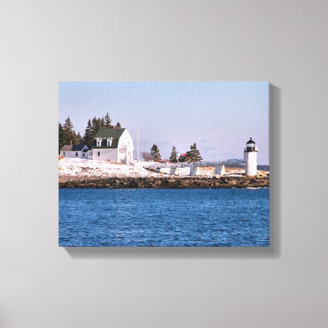 Marshall Point Lighthouse Maine Wrapped Canvas (Front)