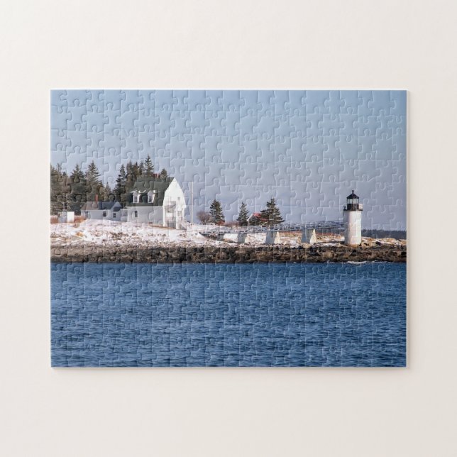 Marshall Point Lighthouse, Port Clyde Maine Jigsaw Puzzle (Horizontal)