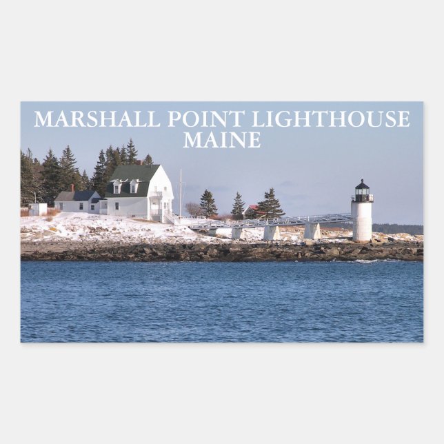 Marshall Point Lighthouse, Port Clyde Maine Sticker (Front)