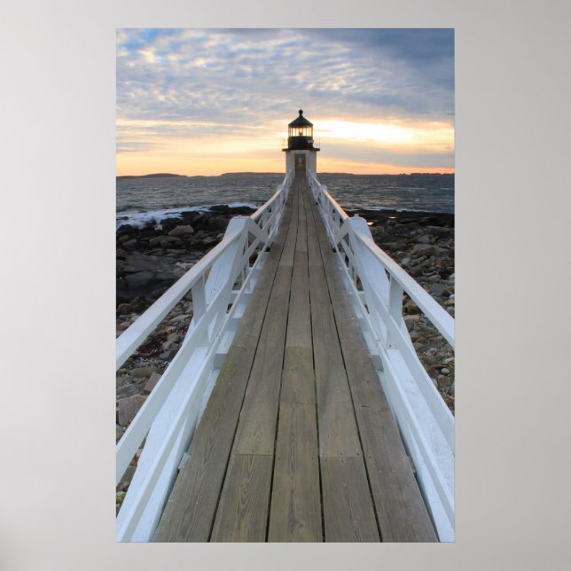 Marshall Point Lighthouse Walkway Poster (Front)