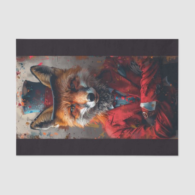 Marshall the Fox Tissue Paper (Front)