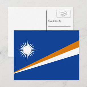 Marshallese Flag, Flag of The Marshall Islands Postcard