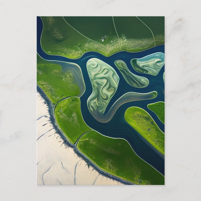 Marshland Elegance Invitation Postcard (Front)