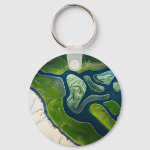 Marshland Elegance Keychain