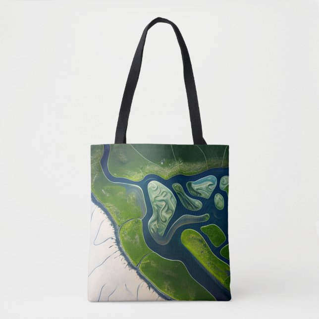 Marshland Elegance Tote Bag (Front)