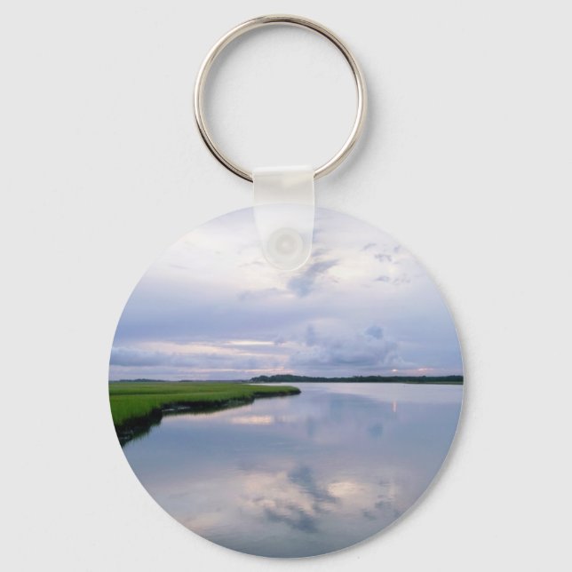 Marshland Sunset Keychain (Front)