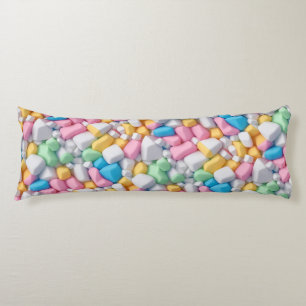 Marshmallow abstract body pillow
