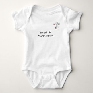 marshmallow baby bodysuit
