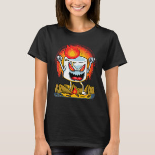 Marshmallow Camper Camping Bonfire Halloween Men W T-Shirt