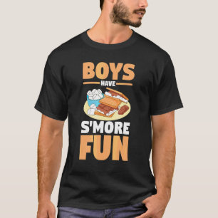 Marshmallow Camping Smore Camper Boys Have S'mor T-Shirt