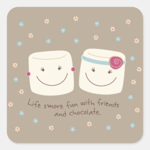 Marshmallow Friends and Chocolate Stickers