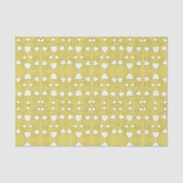 Marshmallow Hearts Tissue Paper (Front)