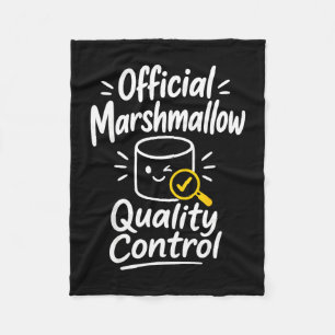 Marshmallow humour campfire s'mores  fleece blanket