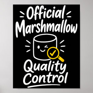 Marshmallow humour campfire s'mores poster
