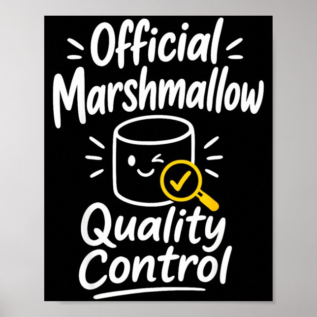 Marshmallow humour campfire s'mores  poster (Front)