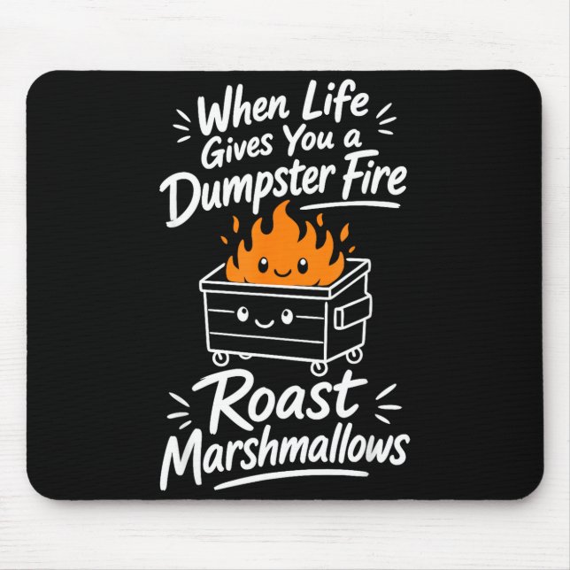 Marshmallow humour  mouse pad (Front)