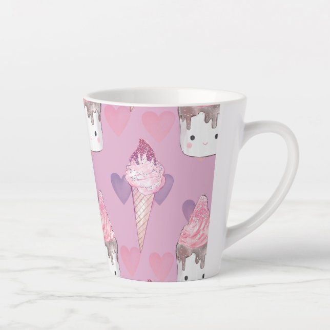 Marshmallow Ice Cream Latte Mug (Right)