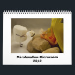 Marshmallow Microcosm 2012 Calendar<br><div class="desc">A series of photographs of marshmallow anthropomorphs doing everyday things in their own world.</div>