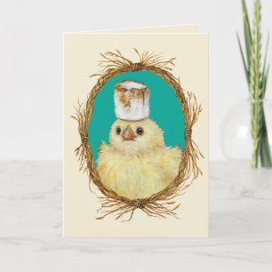 Marshmallow Peep in border card