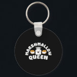 Marshmallow Queen Smore Marshmallow Camping  Keychain<br><div class="desc">Marshmallow Queen Smore Marshmallow Camping</div>