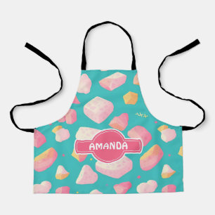 Marshmallow Rainbow Colourful Personalized Pattern Apron