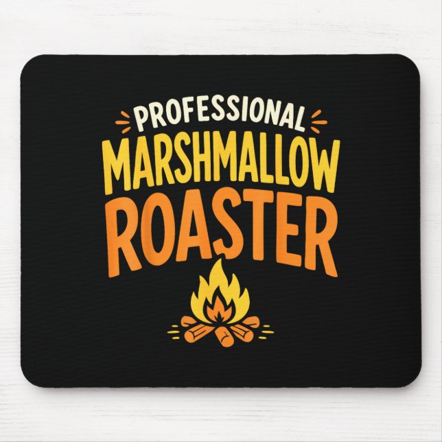 Marshmallow roaster campfire  mouse pad (Front)