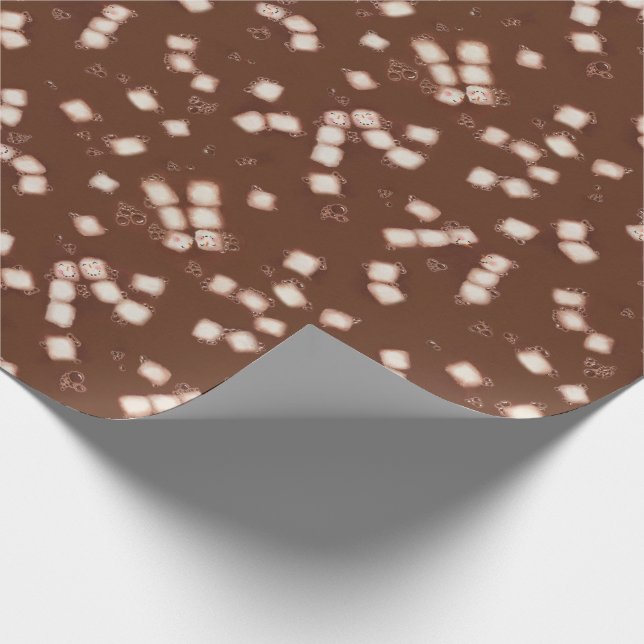 Marshmallow Snowmen wrapping paper (Corner)
