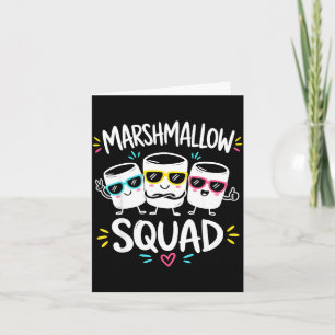 Marshmallow squad family campfire  card