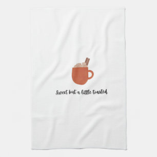 Marshmallow tea towel with funny quote