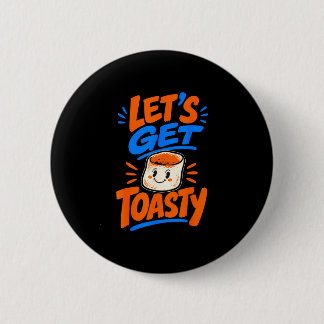 Marshmallow toasted campfire s'mores 2 inch round button