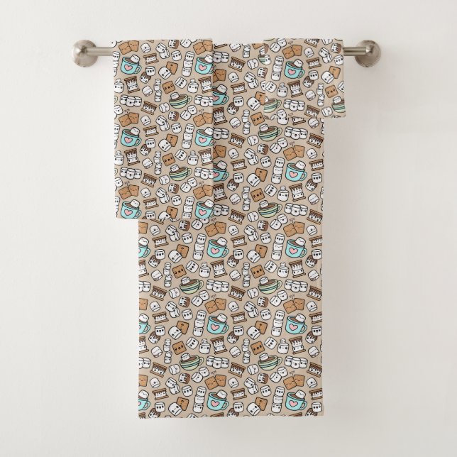 Marshmallow Treats Bath Towel Set (Insitu)