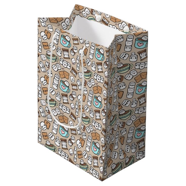 Marshmallow Treats Medium Gift Bag (Front Angled)
