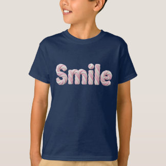 Marshmallow Twist Smile Typography Kids T-Shirt