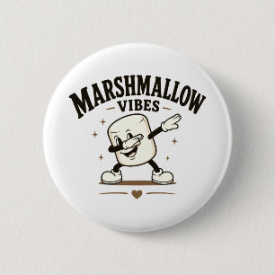Marshmallow vibes 2 inch round button